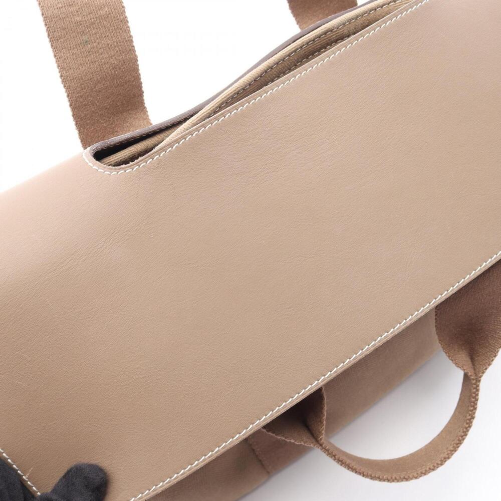 Hermes Valparaiso MM Handbag, Leather, Toile Chevron Pattern, Women's, Beige - Picture 9 of 10